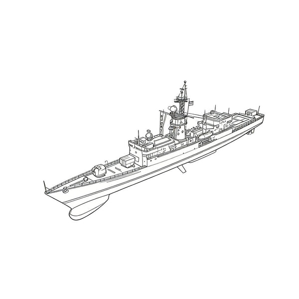 SSC163S Military Model USS Knox Class Frigate Full Hull