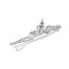 SSC163S Military Model USS Knox Class Frigate Full Hull