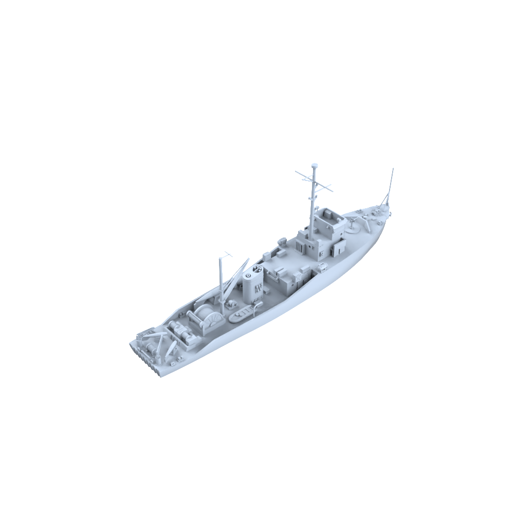 SSC166  Military Model USS Adjutant Class Minesweeper Water Line — detail view 3