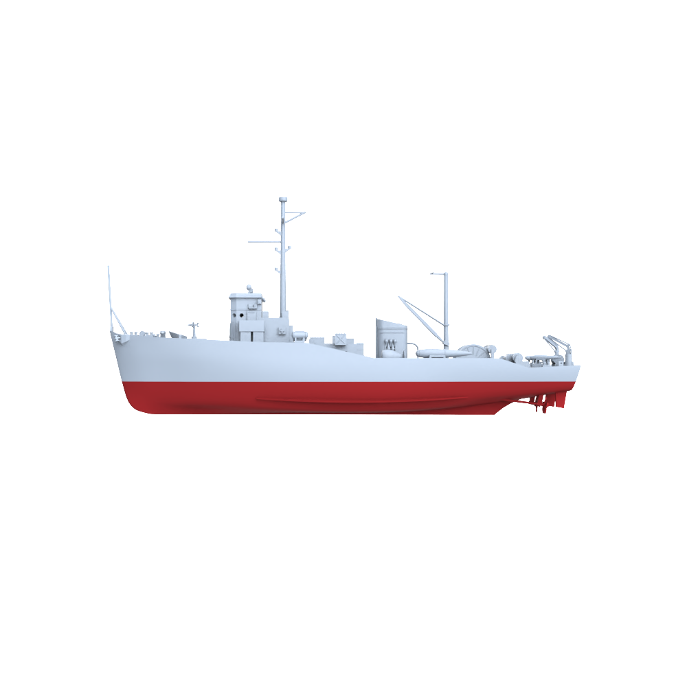 SSC166S Military Model USS Adjutant Class Minesweeper Full Hull Secondary image
