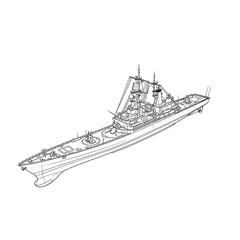 SSC167S  Military Model USS Virginia Class Cruiser Full Hull