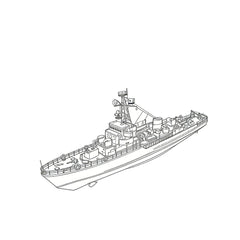 SSC172 Military Model CNS Type 6610 Minesweeper Water Line 3D Printed Resin Model Kit by SSMODEL