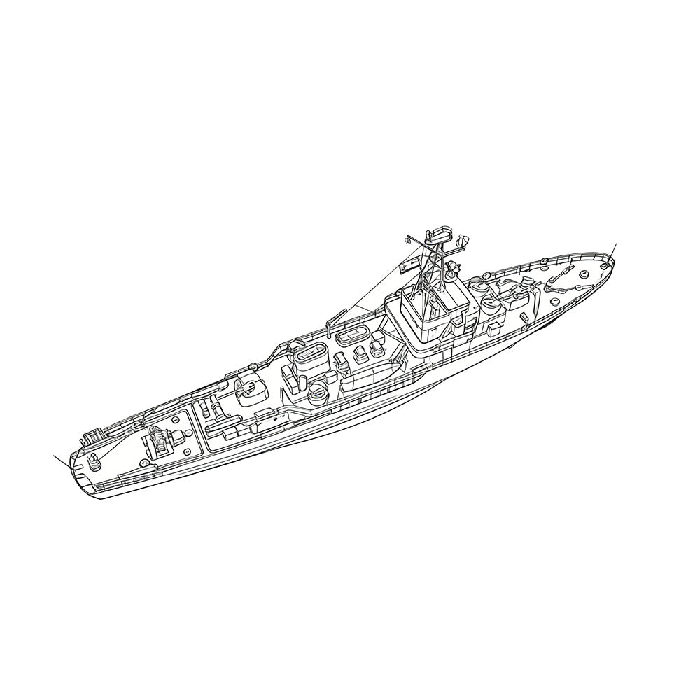 SSC172S  Military Model CNS Type 6610 Minesweeper Full Hull Secondary image