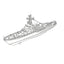 SSC174 Military Model USSR Soviet Union T43K Class Minesweeper Water Line 3D Printed Resin Model Kit by SSMODEL