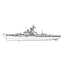 SSC175S  Military Model CNS Chengdu Class Frigate Full Hull