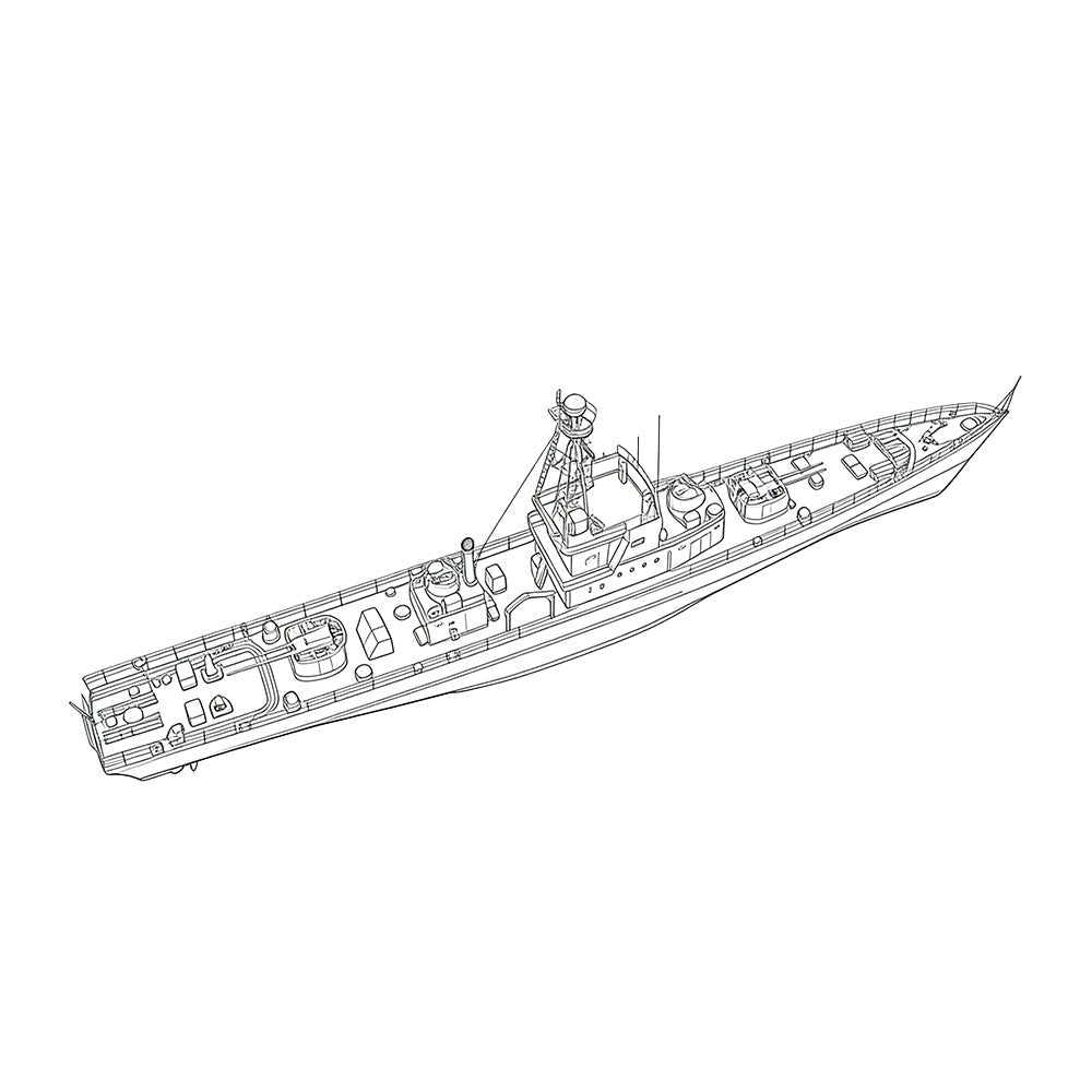 SSC176S Military Model CNS Hainan Class Submarine Chaser Full Hull Secondary image