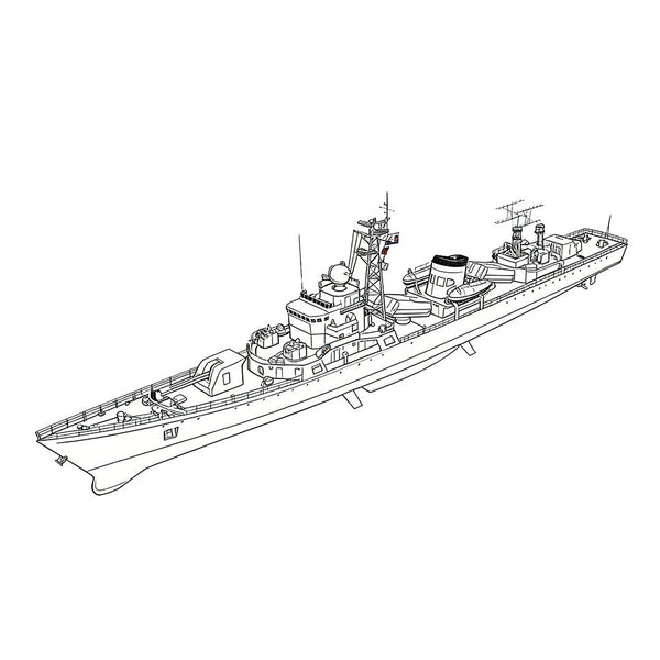 SSC178  Military Model CNS Jianghu II Class Frigate Water Line 3D Printed Resin Model Kit by SSMODEL