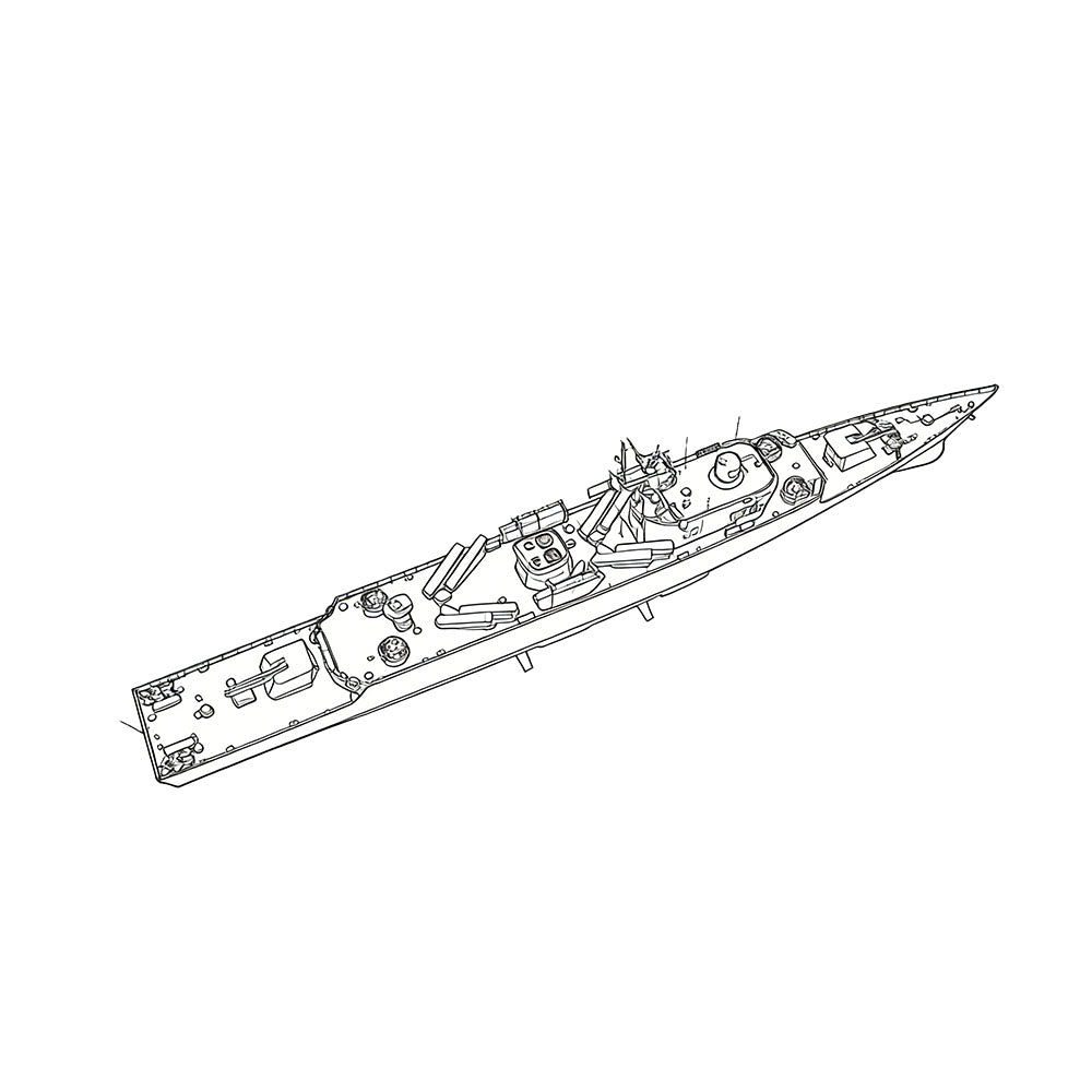 SSC179S Military Model CNS Jianghu III Class Frigate Full Hull Secondary image
