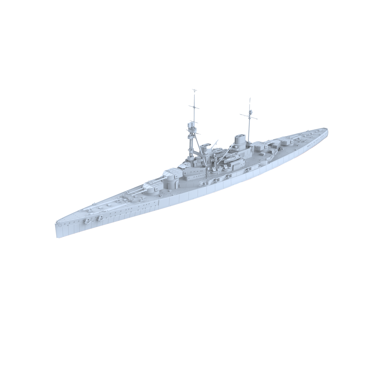 MRY-SFW SSC192 Germany SMS Derfflinger Derfflinger class Battlecruiser Water Line Resin Warship Military Ship Model Hobby Collection Unassembled Unpainted — detail view 2