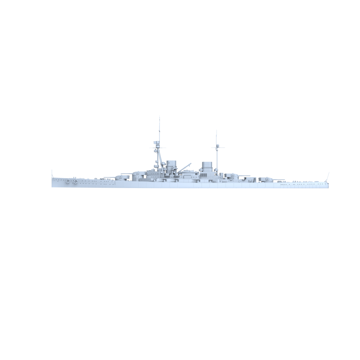 MRY-SFW SSC192 Germany SMS Derfflinger Derfflinger class Battlecruiser Water Line Resin Warship Military Ship Model Hobby Collection Unassembled Unpainted — detail view 4