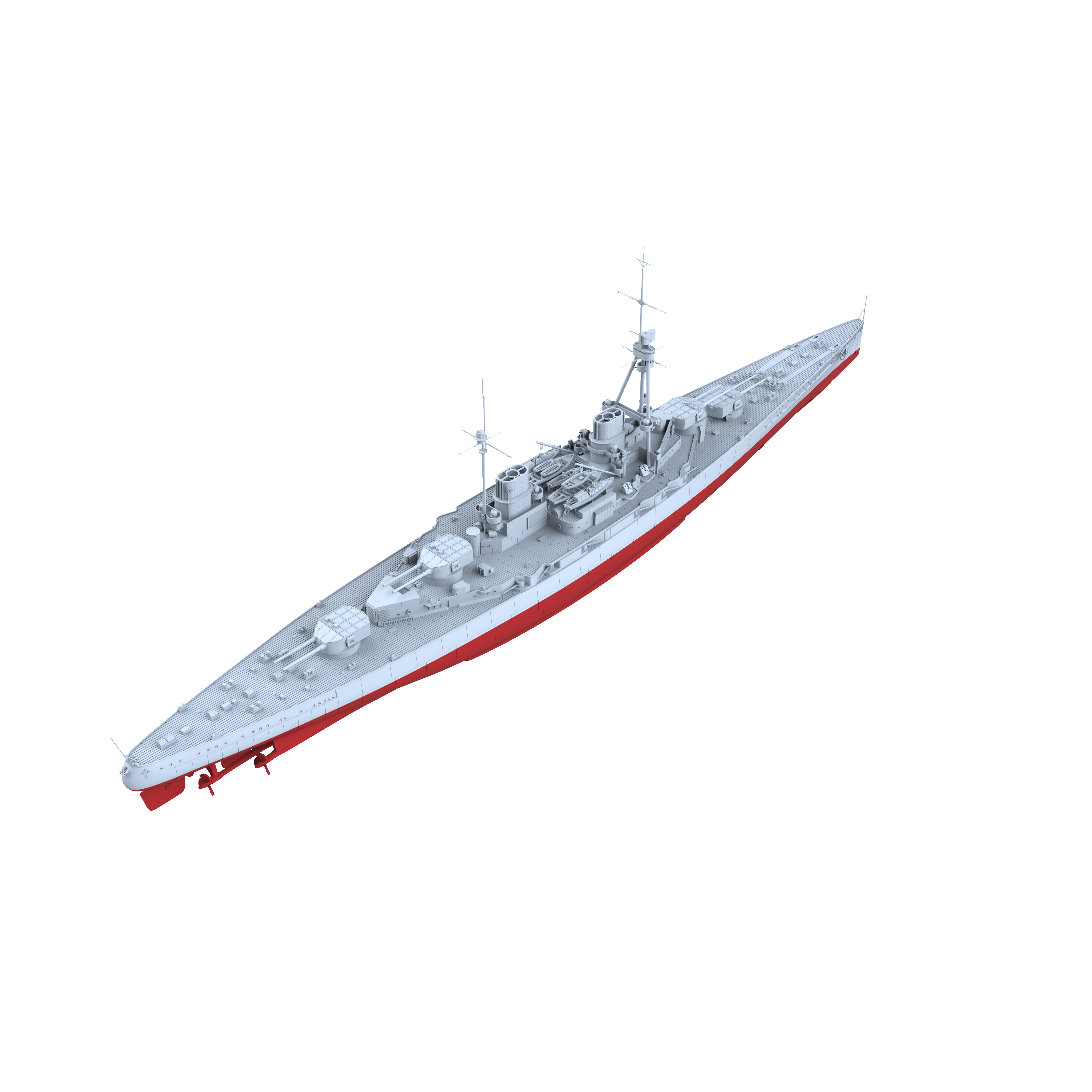 MRY-SFW SSC192S Germany SMS Derfflinger Derfflinger class Battlecruiser Full Hull Resin Warship Military Ship Model Hobby Collection Unassembled Unpainted