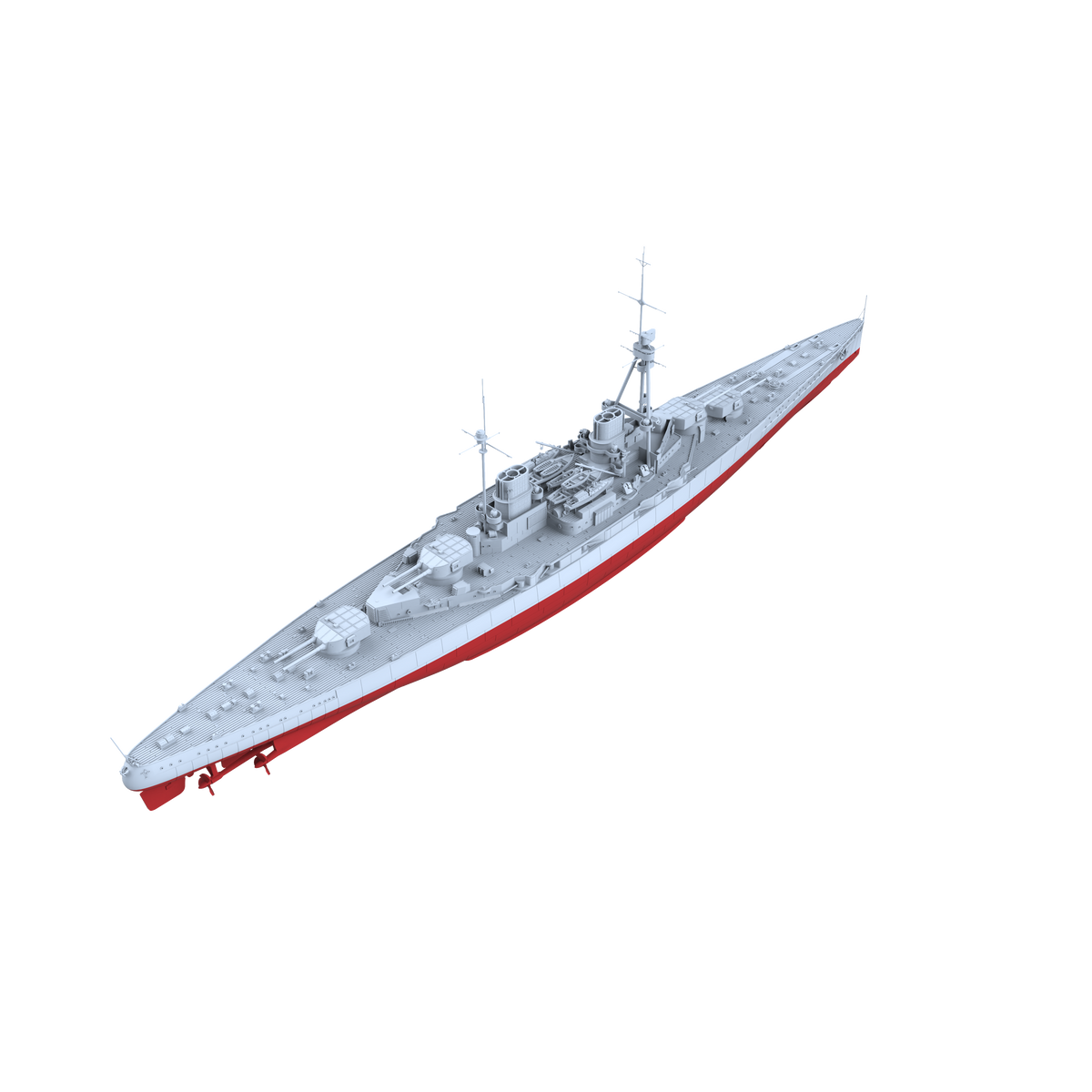 MRY-SFW SSC192S Germany SMS Derfflinger Derfflinger class Battlecruiser Full Hull Resin Warship Military Ship Model Hobby Collection Unassembled Unpainted — detail view 2