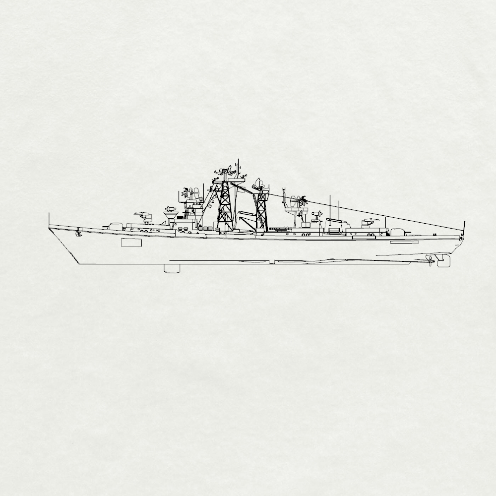 MRY-SFW SSC195S Soviet SN Kashin-class Project 61 Destroyer Water Line Full Hull Resin Warship Military Ship Model Hobby Collection Unassembled Unpainted