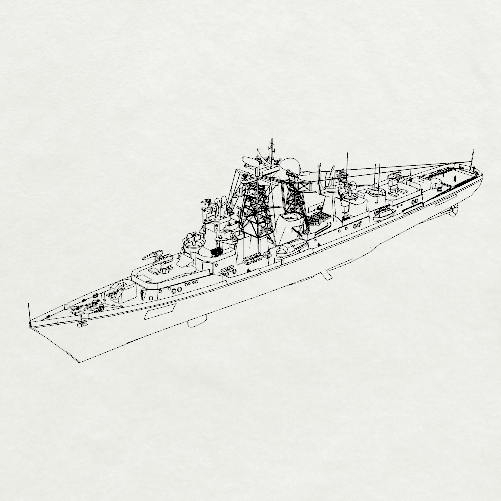 MRY-SFW SSC195S Soviet SN Kashin-class Project 61 Destroyer Water Line Full Hull Resin Warship Military Ship Model Hobby Collection Unassembled Unpainted