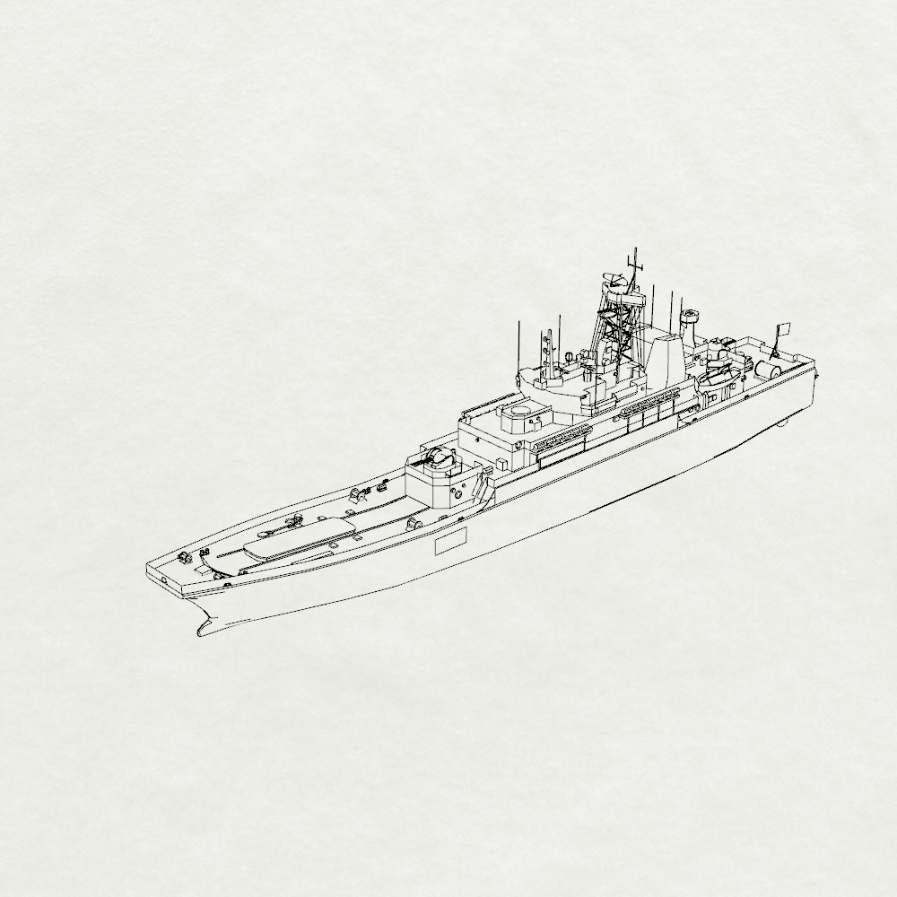 MRY-SFW SSC196 Soviet SN Ropucha-class Project 775 Landing Ship Tank Water Line Resin Warship Military Ship Model Hobby Collection Unassembled Unpainted