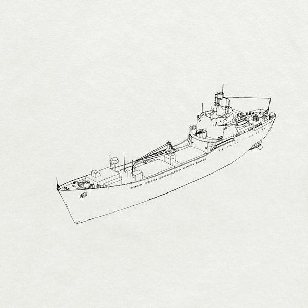 MRY-SFW SSC197S Soviet SN Alligator-class Project 1171 Landing Ship Tank Full Hull Resin Warship Military Ship Model Hobby Collection Unassembled Unpainted