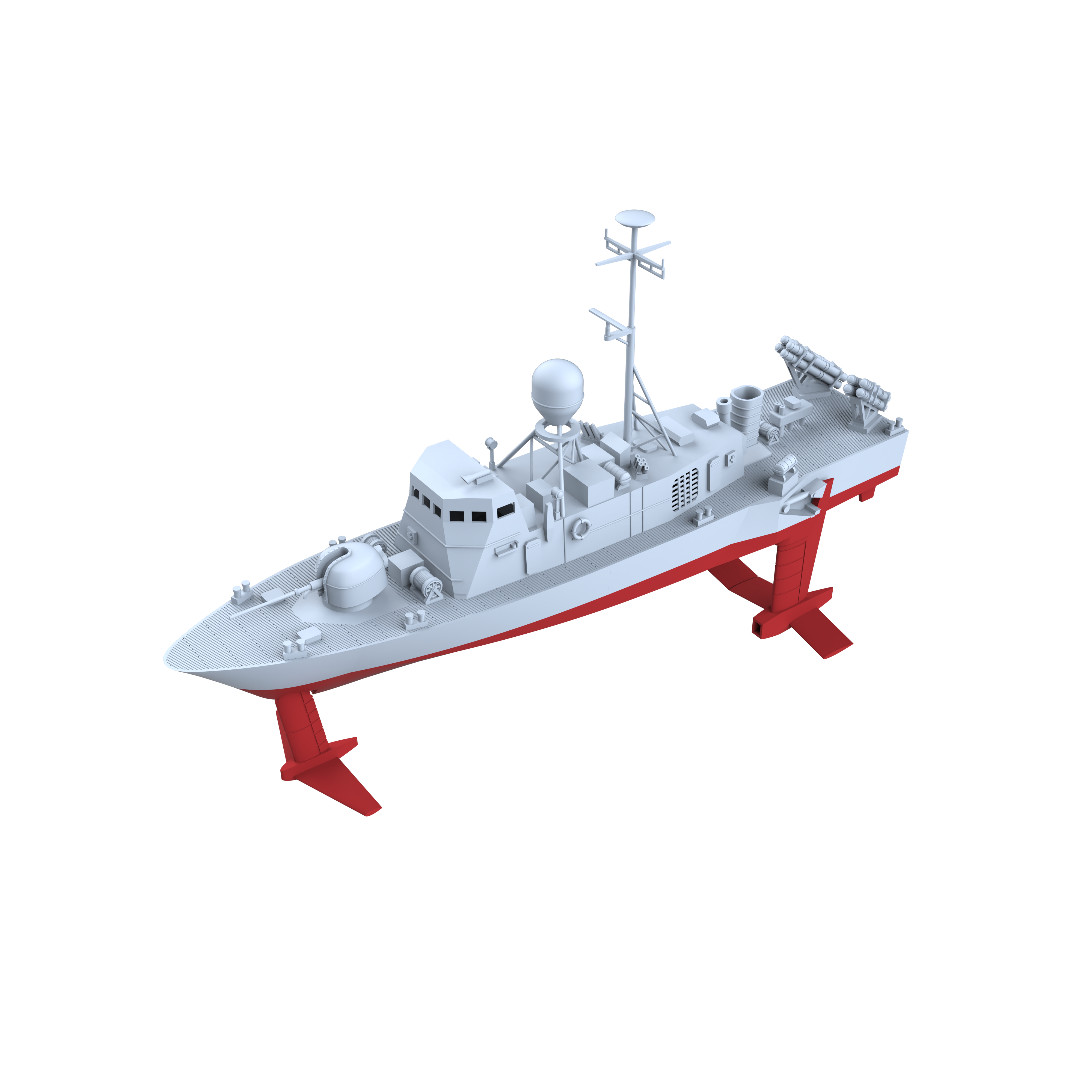 MRY-SFW SSC198S USA Navy Pegasus-class Pegasus PHM-1 Full Hull Resin Warship Military Ship Model Hobby Collection Unassembled Unpainted