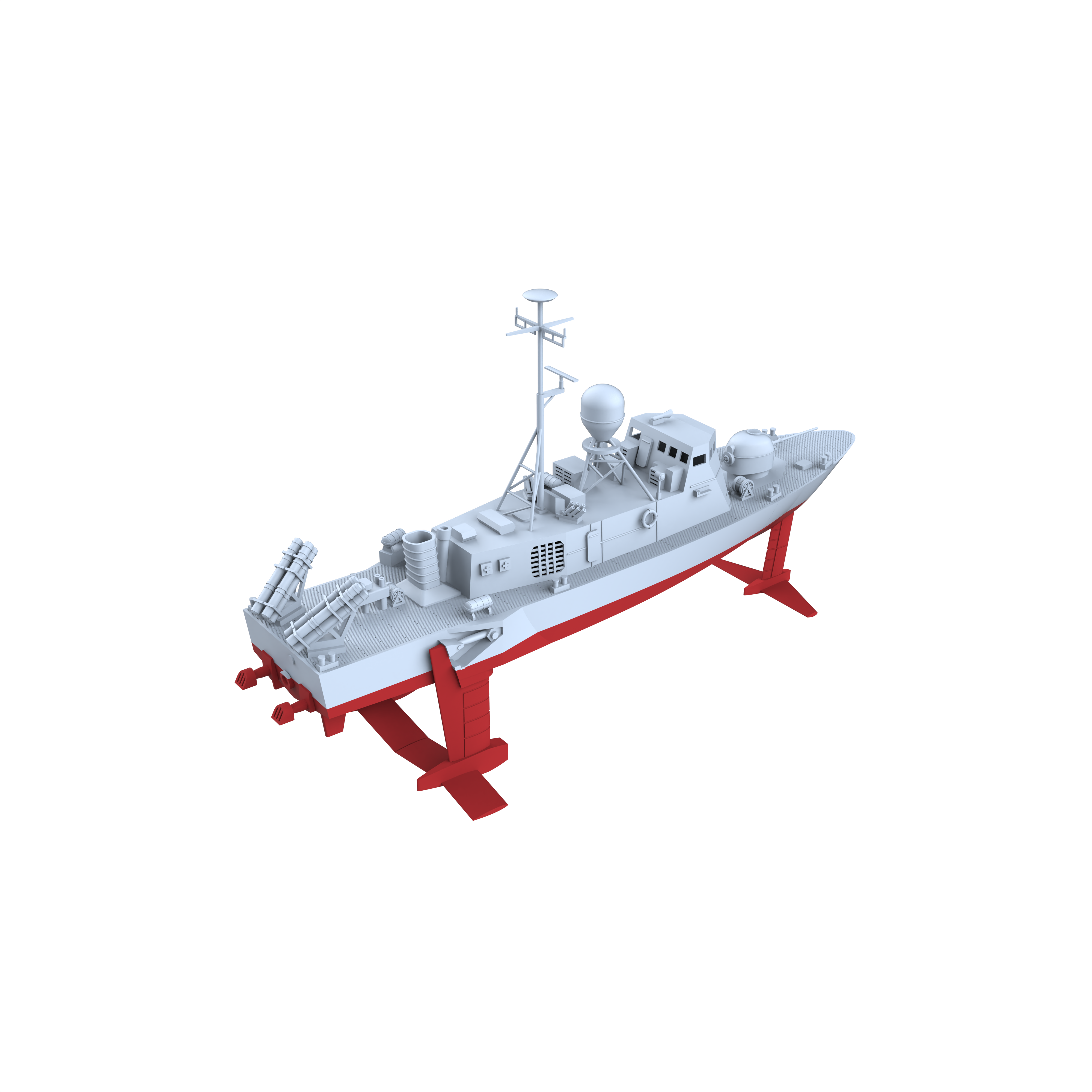 MRY-SFW SSC198S USA Navy Pegasus-class Pegasus PHM-1 Full Hull Resin Warship Military Ship Model Hobby Collection Unassembled Unpainted