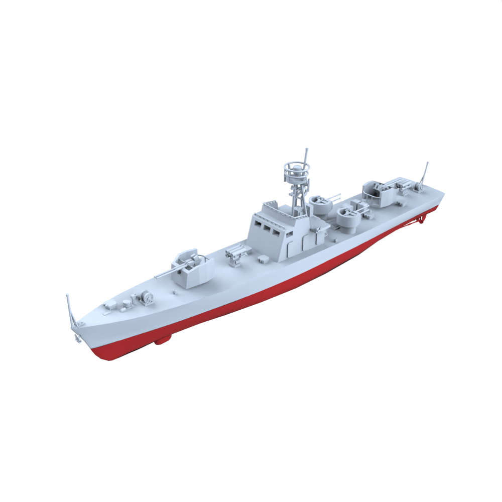 MRY-SFW SSC199S China Navy Shanghai-class Type 0111 Fast Patrol Gunboat Full Hull Resin Warship Military Ship Model Hobby Collection Unassembled Unpainted — scale model kit