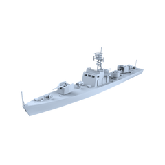 MRY-SFW SSC200 China Navy Shanghai-class Type 0111S Anti-Submarine Patrol Gunboat Water Line Resin Warship Military Ship Model Hobby Collection Unassembled Unpainted