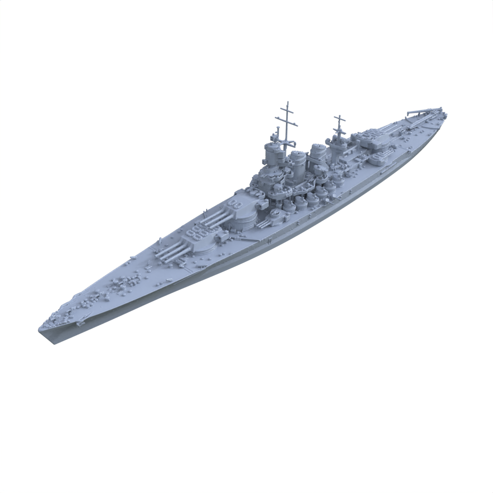 MRY-SFW SSC132 RN Littorio Class Italia Battleship Water Line Resin Warship Military Ship Model Hobby Collection Unassembled Unpainted Main image