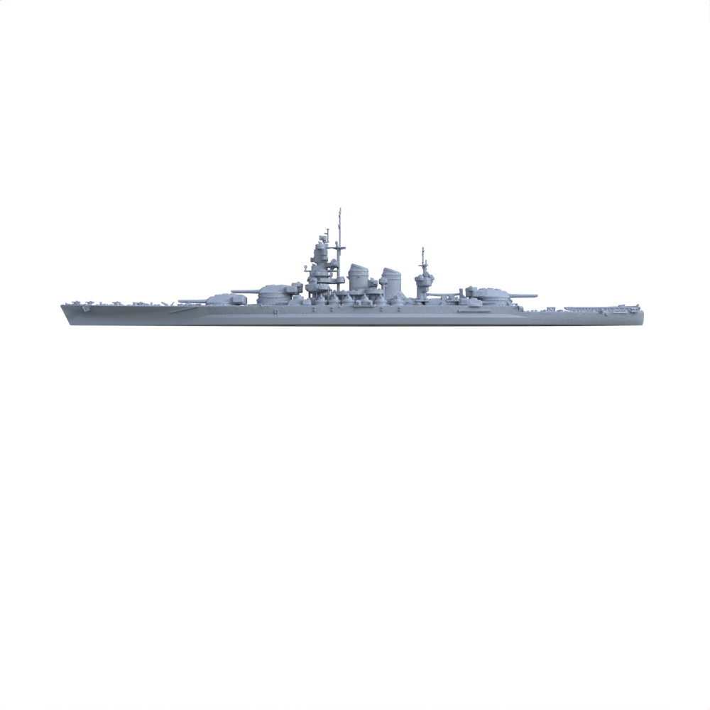 MRY-SFW SSC132 RN Littorio Class Italia Battleship Water Line Resin Warship Military Ship Model Hobby Collection Unassembled Unpainted — detail view 3