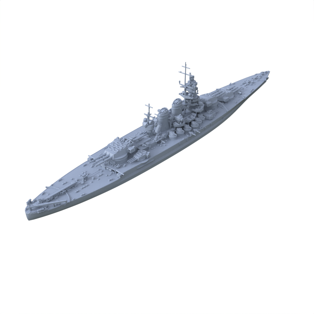 MRY-SFW SSC132 RN Littorio Class Italia Battleship Water Line Resin Warship Military Ship Model Hobby Collection Unassembled Unpainted Secondary image