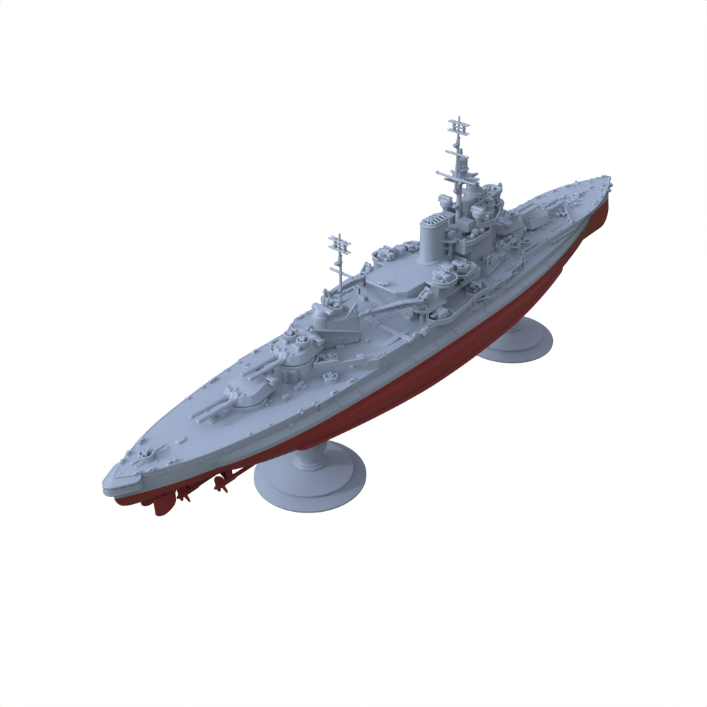 SSC137S Military Model HMS Queen Elizabeth Class Warspite Battleship (03) Full Hull Secondary image