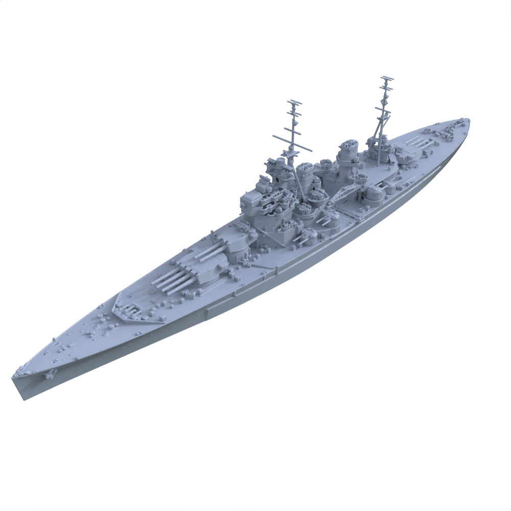 SSC138 Military Model HMS King George V Class Prince of Wales Battleship (53) Water Line Main image