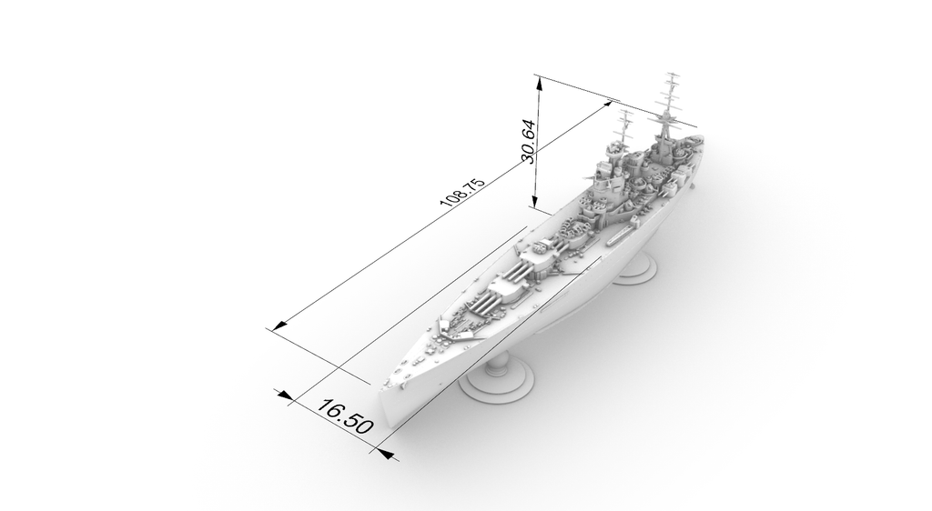 MRY-SFW SSC140 HMS Nelson Class Nelson Battleship28 Water Line 1/200 Adult Collectible