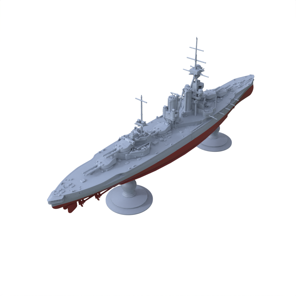 SSC142S  Military Model HMS Iron Duke Class Marlborough Battleship(66) Full Hull Secondary image
