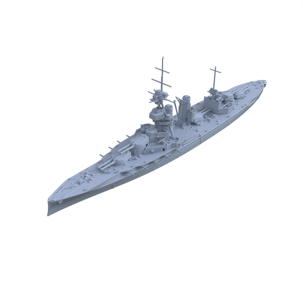 SSC142 Military Model HMS Iron Duke Class Marlborough Battleship(66) Water Line — detail view 2