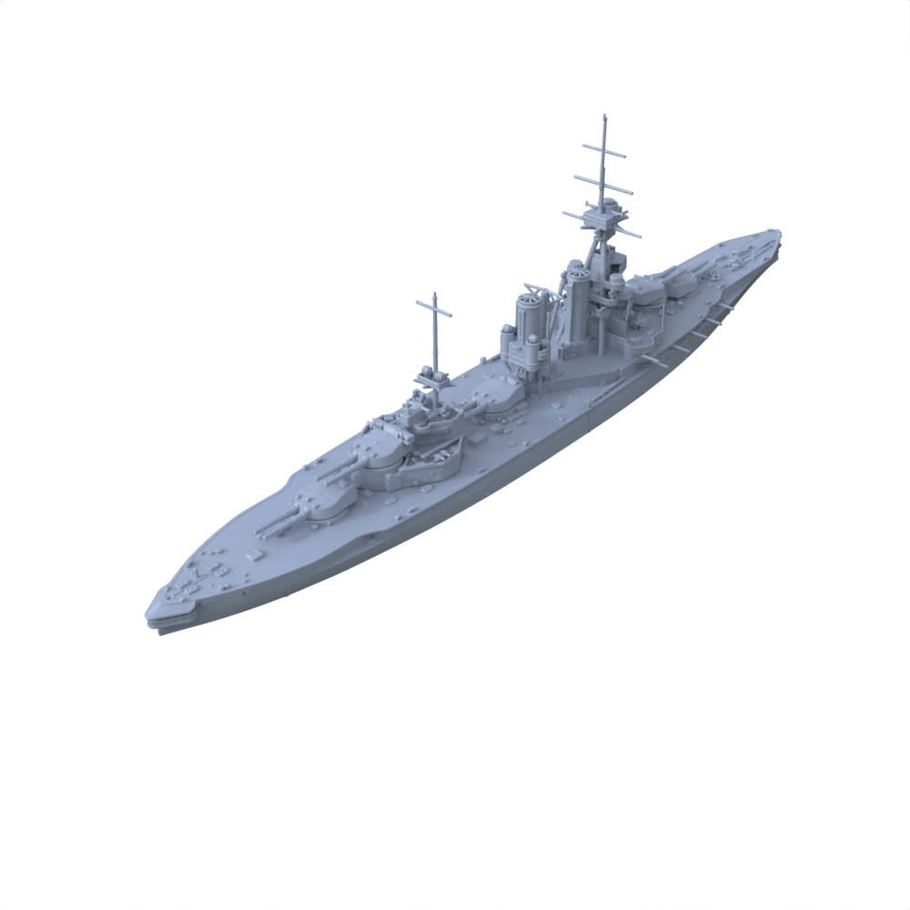 SSC142 Military Model HMS Iron Duke Class Marlborough Battleship(66) Water Line — scale model kit