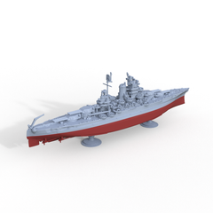 SSMODEL 704S  Military Model Kit USS New Mexico Class Mississippi  (BB-41) 1945 Battleship Full Hull