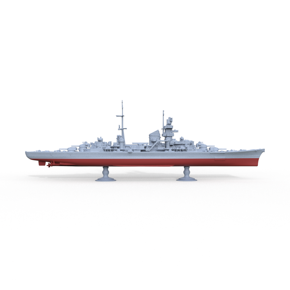 SSMODEL 718S Military Model Kit German Navy Admiral Hipper 1945 Full Hull — detail view 3