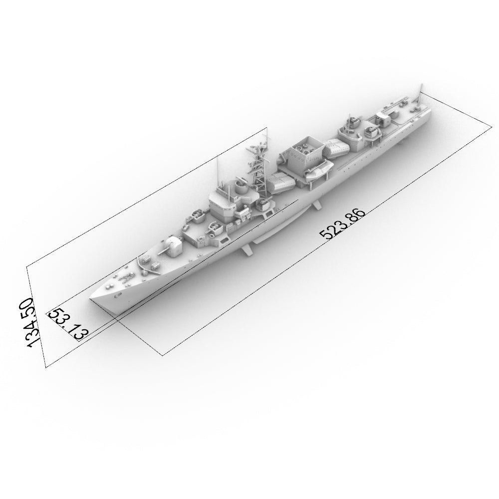 SSC180 Military Model CNS Jianghu I Class Frigate Water Line — detail view 4