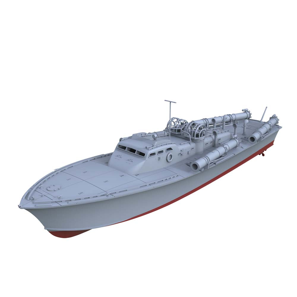 SSC182S Military Model USS Elco Class PT-20 Motor Torpedo Boat Full Hull — scale model kit