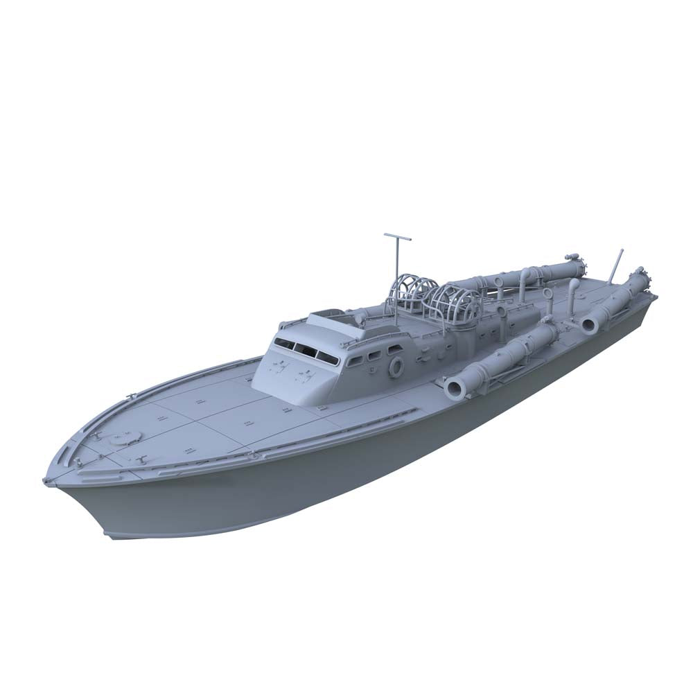 SSC182 Military Model USS Elco Class PT-20 Motor Torpedo Boat Water Line — scale model kit