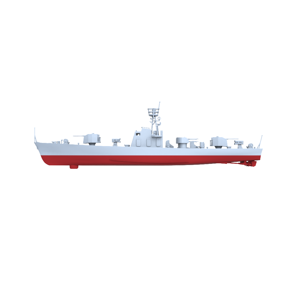 MRY-SFW SSC200S China Navy Shanghai-class Type 0111S Anti-Submarine Patrol Gunboat Full Hull Resin Warship Military Ship Model Hobby Collection Unassembled Unpainted