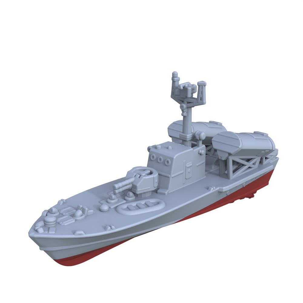 MRY-SFW SSC201S China Navy Ho Gu-class Type 024 Missile Boat Full Hull Resin Warship Military Ship Model Hobby Collection Unassembled Unpainted