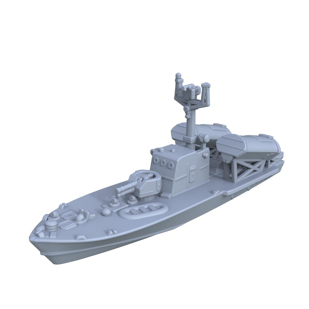 MRY-SFW SSC201 China Navy Ho Gu-class Type 024 Missile Boat Water Line Resin Warship Military Ship Model Hobby Collection Unassembled Unpainted