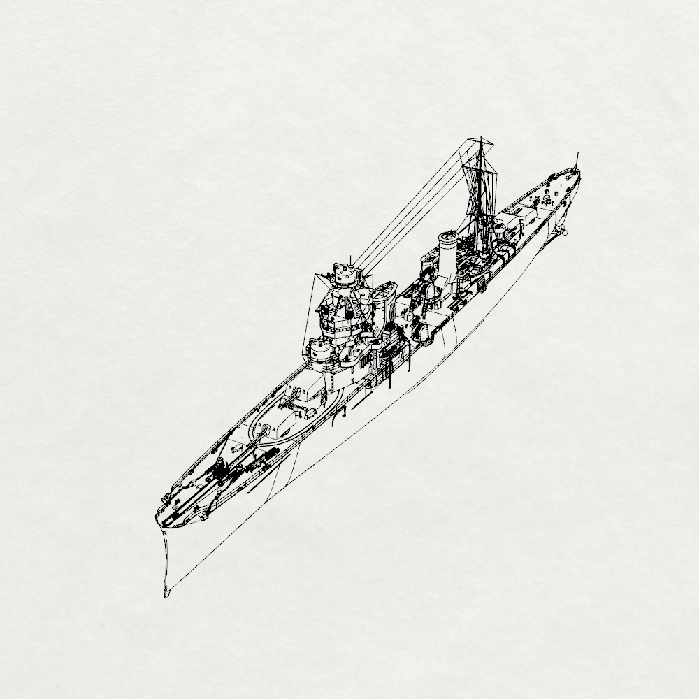 MRY-SFW SSC205 Italy Navy Giussano Class Alberto di Giussano Light Cruiser Water Line Resin Warship Military Ship Model Hobby Collection Unassembled Unpainted