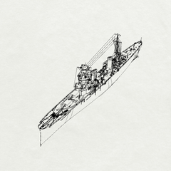 MRY-SFW SSC205 Italy Navy Giussano Class Alberto di Giussano Light Cruiser Water Line Resin Warship Military Ship Model Hobby Collection Unassembled Unpainted