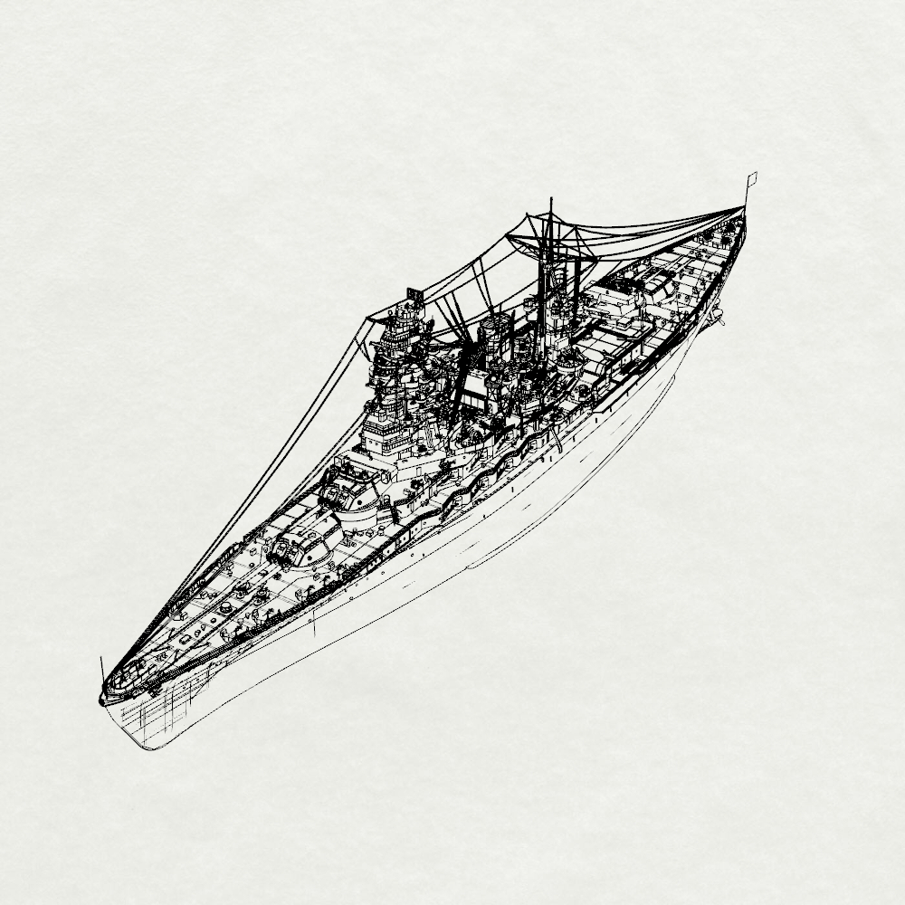 MRY-SFW SSC208 Japan Navy Nagato-class 1st ship Nagato Water Line Resin Warship Military Ship Model Hobby Collection Unassembled Unpainted