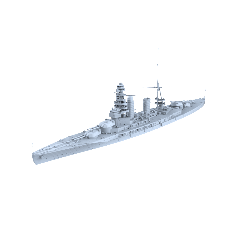 MRY-SFW SSC209 Japan Navy Nagato-class 2nd ship Mutsu Water Line Resin Warship Military Ship Model Hobby Collection Unassembled Unpainted