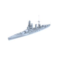 MRY-SFW SSC209 Japan Navy Nagato-class 2nd ship Mutsu Water Line Resin Warship Military Ship Model Hobby Collection Unassembled Unpainted