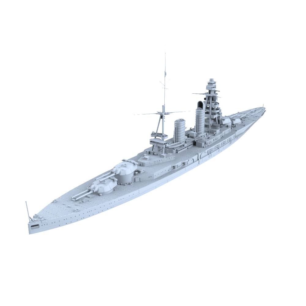MRY-SFW SSC209 Japan Navy Nagato-class 2nd ship Mutsu Water Line Resin Warship Military Ship Model Hobby Collection Unassembled Unpainted