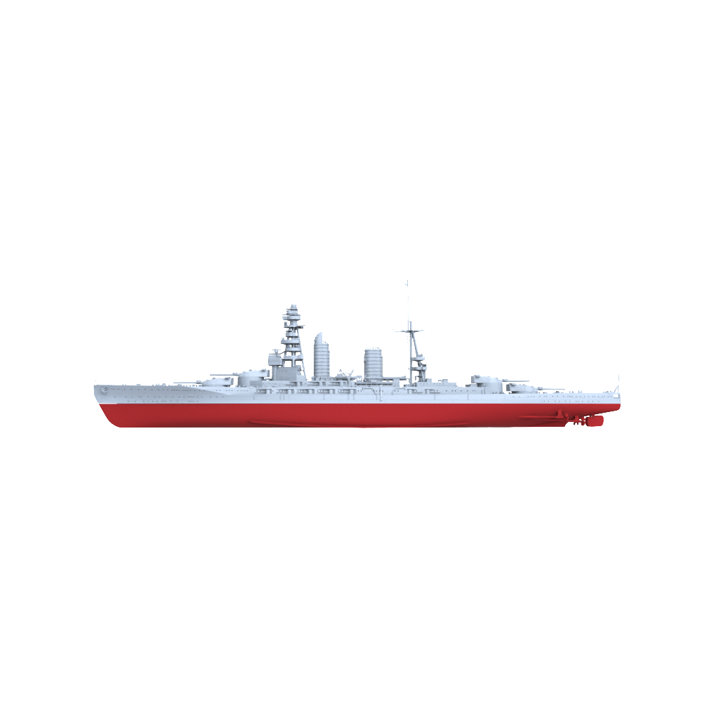 MRY-SFW SSC209S Japan Navy Nagato-class 2nd ship Mutsu Full Hull Resin Warship Military Ship Model Hobby Collection Unassembled Unpainted