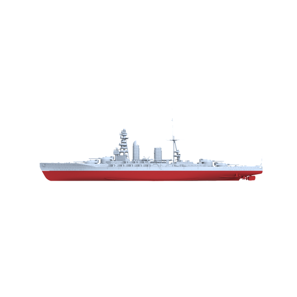 MRY-SFW SSC209S Japan Navy Nagato-class 2nd ship Mutsu Full Hull Resin Warship Military Ship Model Hobby Collection Unassembled Unpainted