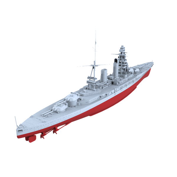MRY-SFW SSC209S Japan Navy Nagato-class 2nd ship Mutsu Full Hull Resin Warship Military Ship Model Hobby Collection Unassembled Unpainted